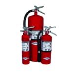 Halon 1211 fire extinguishers